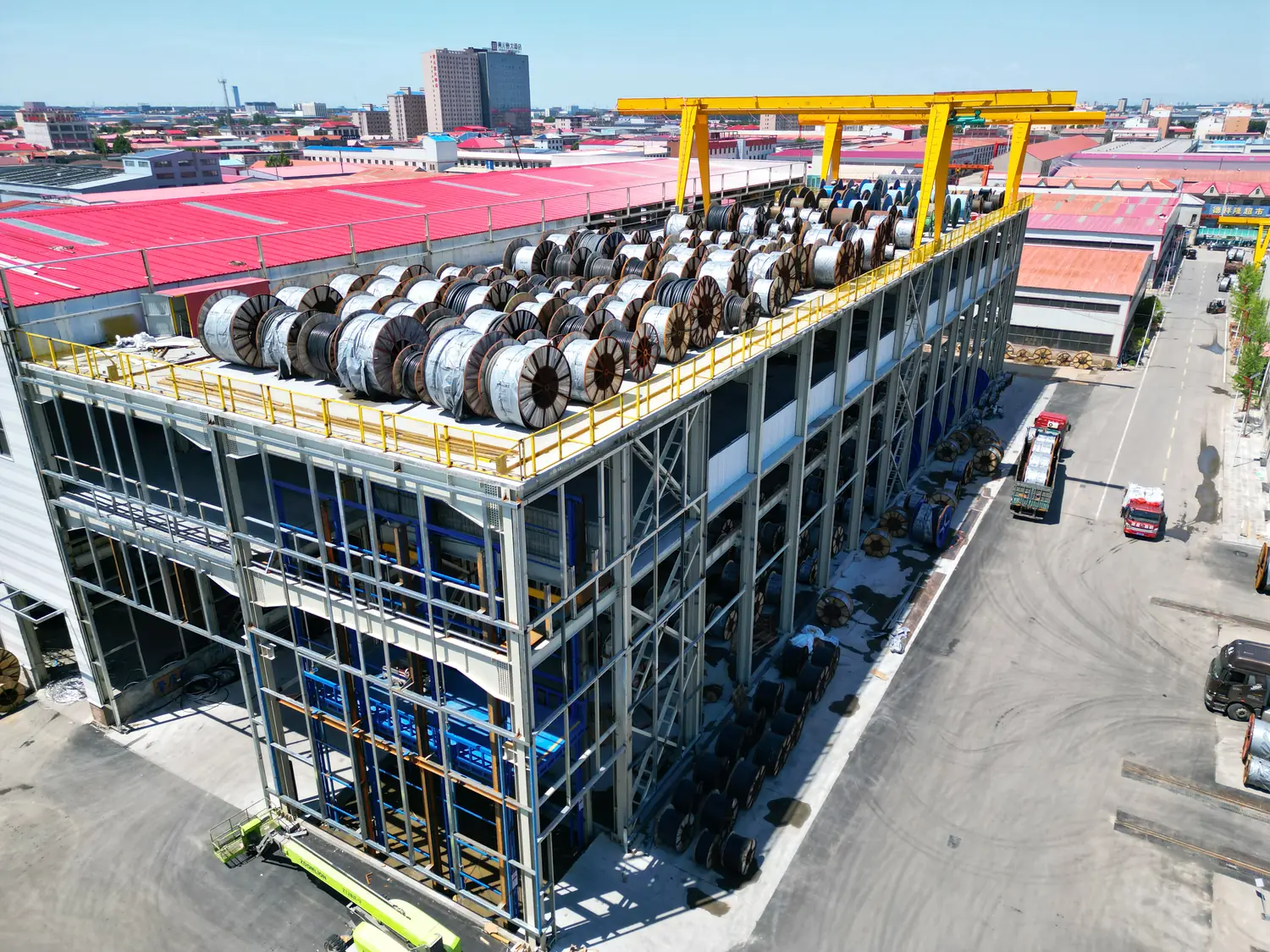 Automated power cable extrusion and stranding line at Yaxing